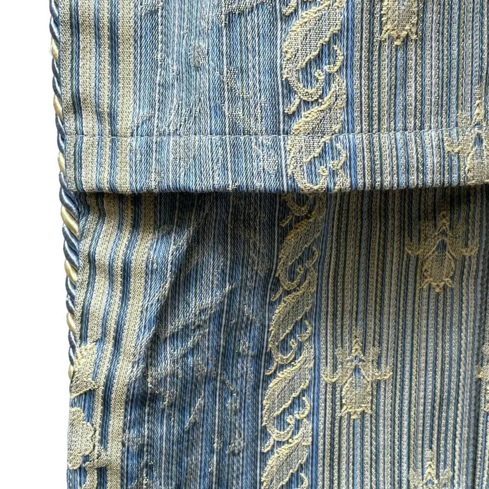 Blue Tapestry Pillow Sham Standard Size 20x30 Woven Jacquard Pillowcase